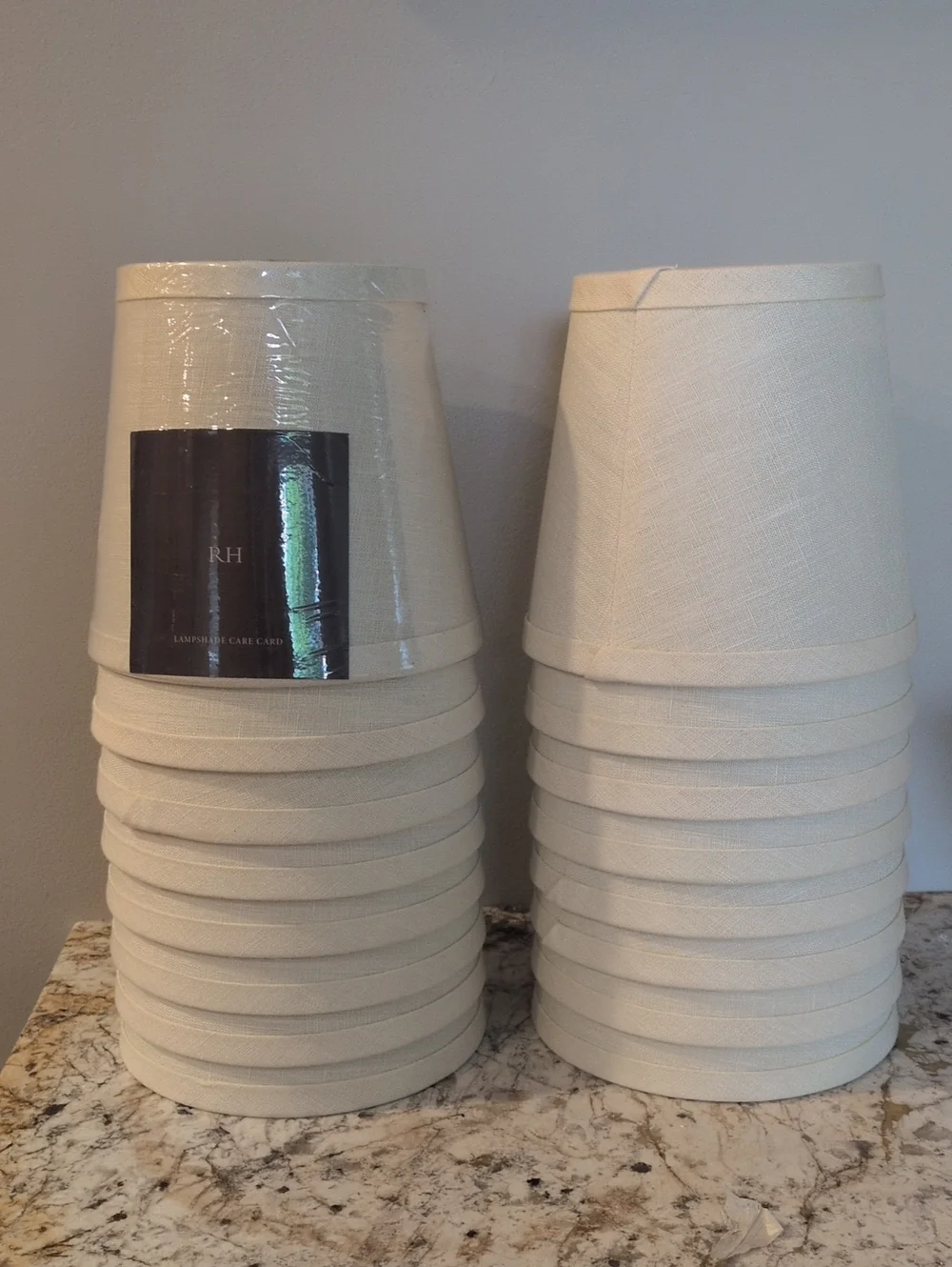 RH Cream Linen Lampshade